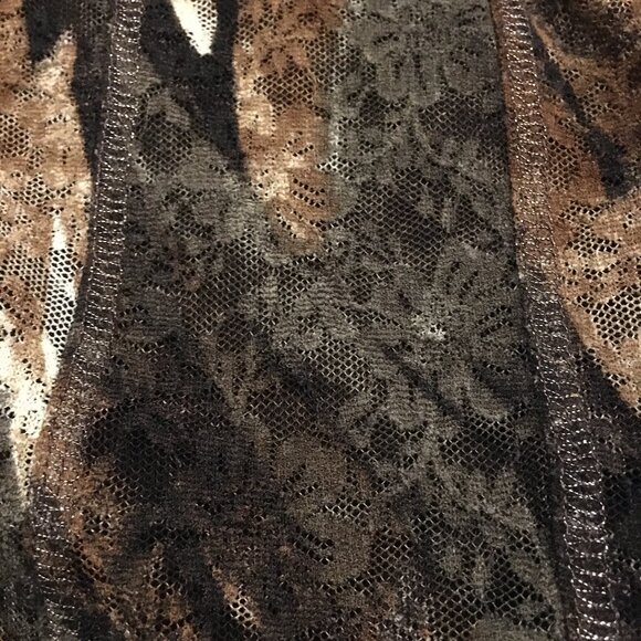 Vintage Conrad C Collection Retro Floral Lace + Mesh Top - Picture 8 of 16